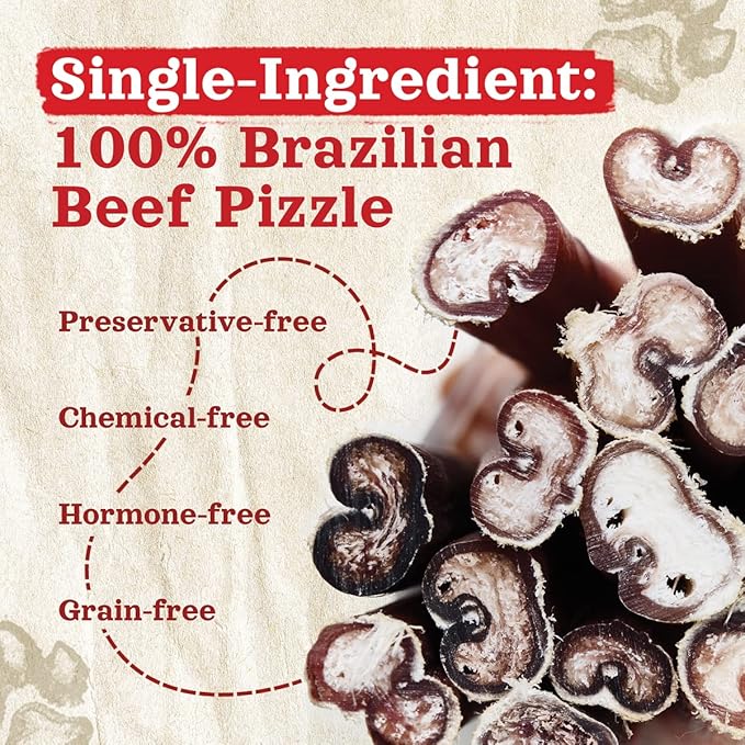 Natural Farm Odor-Free Bully Sticks (6 Inch, 25 count),1.3 lb. Bag, Fully Digestible 100% Beef Pizzle Chews,Grass-Fed, Non-GMO,Grain-Free, Natural Long-Lasting Chews for Small & Large Dogs. Pack of 25