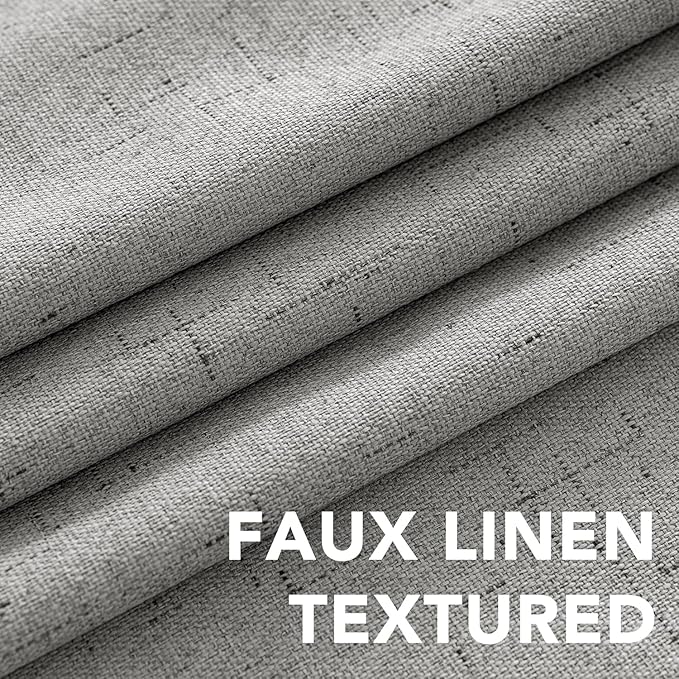 H.VERSAILTEX Linen Curtains 100% Blackout Curtains