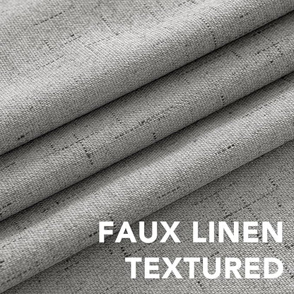 H.VERSAILTEX Linen Curtains 100% Blackout Curtains