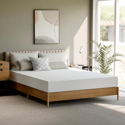 GAESTE 8 Inch Queen Cooling Gel Memory Foam Mattress for Cool Sleep Medium Firm CertiPUR-US Certified Foam, Mattress in a Box Pressure Relief Removable Cover No Fiberglass (Queen, 8 in)