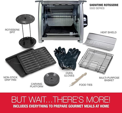 Ronco Modern Rotisserie Oven, Large Capacity Countertop Oven, Easy-to-Use