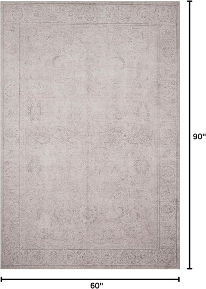 Loloi Loren Collection LQ-12 Sand 5'-0" x 7'-6" Area Rug