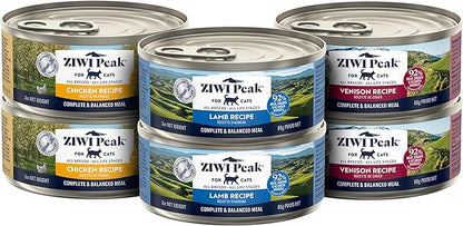 ZIWI Peak Wet Cat Food Variety Pack - Venison, Chicken, and Lamb, 6 Pack (3oz Each)