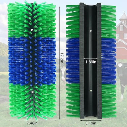 6pcs Livestock Scratching Brush Goat Scratcher Brush Full Massage Grooming Tool with 24 Screws for Cow,Cattle,Cow,Sheep, Horses,Pigs