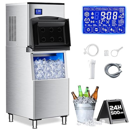 Commercial Ice Maker Machine 500Lbs/24H