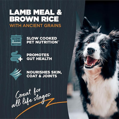 Blackwood Sensitive Skin & Stomach Dry Dog Food, Lamb Meal & Brown Rice with Ancient Grains, 4.5 Pound Bag with Prebiotics & Probiotics to Promote Gut Health