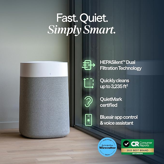 BLUEAIR Air Purifiers for Large Rooms, Cleans 3, 048 Sqft In One Hour,