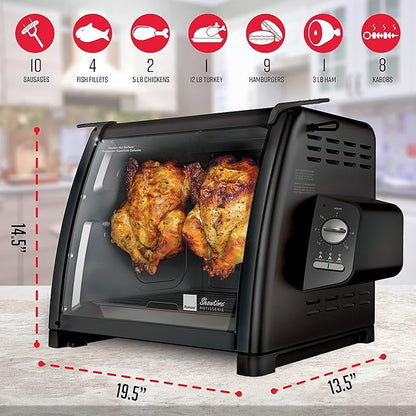 Ronco Showtime Large Capacity Rotisserie & BBQ Oven Modern Edition, Simple
