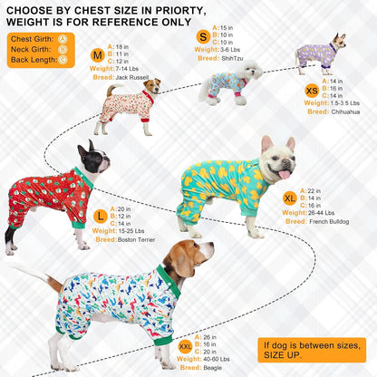 BEAUTYZOO Dog Pajamas Large Sized Dog, Summer Doggie Pajamas for Boy Girl, Soft Strechy Cotton Puppy Pjs Jammies Onesies for Men Women, Pet Jumpsuit Body Suit Cat Apparel Clothes, Pink Heart L