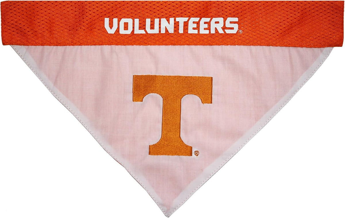 Pets First Collegiate Pet Accessories, Reversible Bandana, Tennessee Volunteers, Large/X-Large