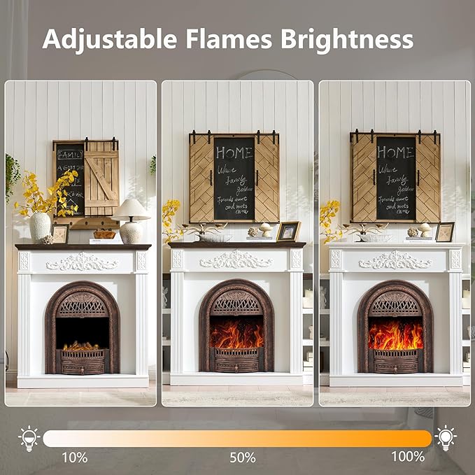 45" Birdcage-Style Electric Fireplace