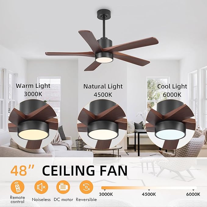 WINGBO 48 Inch DC Ceiling Fan