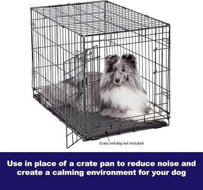 MidWest Homes for Pets Cushioned Dog Crate Mate, 36 inch Black
