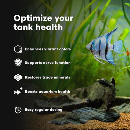 Brightwell Aquatics DiscusCōde Trace and Minor Element Supplement Supports Coloration Nerve Function Overall Health in Discus and Amazonian Freshwater Fish, 20L