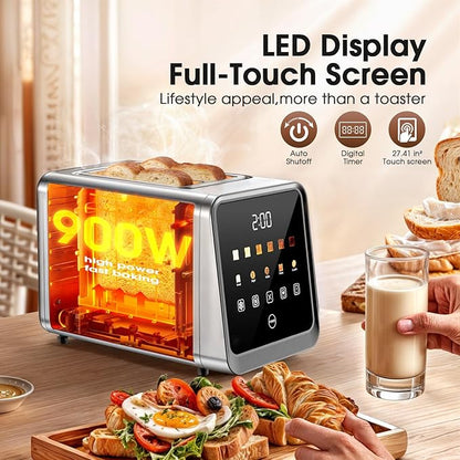 Touch Screen Toaster 2 Slice, Smart Digital
