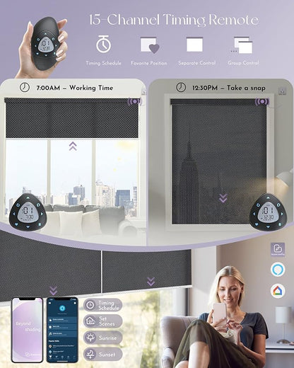 Graywind Motorized Roller Shades Compatible