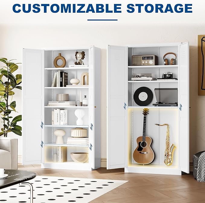 Metal Storage Cabinet-71” Tall Steel File Cabinets