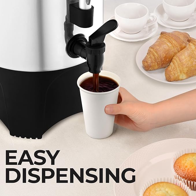 Zulay Commercial Coffee Maker Stainless Steel