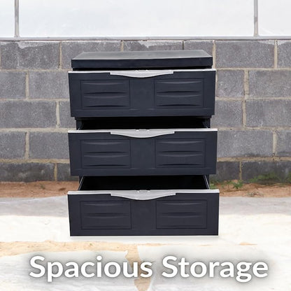 Sunnydaze 29.5" H 3-Tier Storage Cabinet