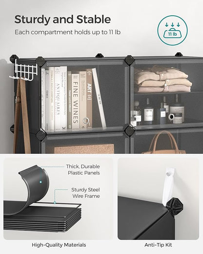 SONGMICS Shoe Rack Organizer, 8-Tier Shoe Storage Cabinet