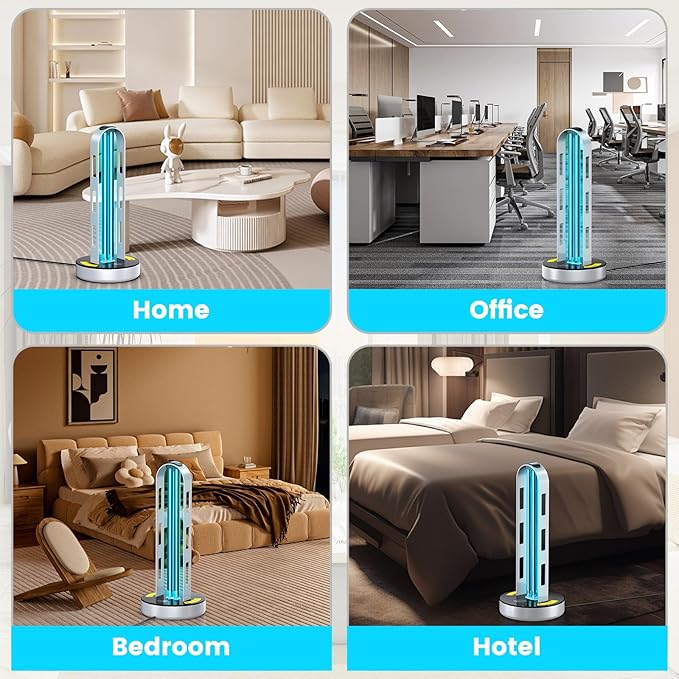 UV Light Sanitizer, 100W Ultraviolet Lamp