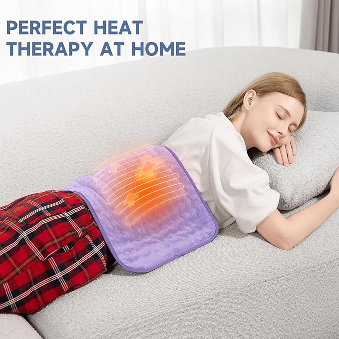 Heating Pad for Women Cramps and Back Pain Relief, Electric Heat Pad