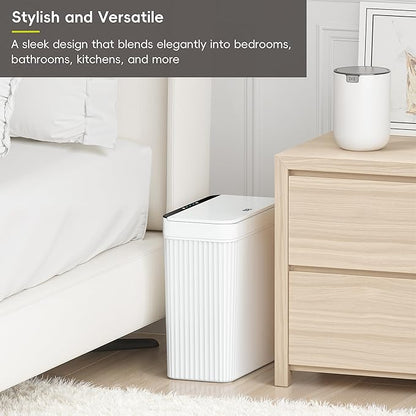EKO Brio 10L/2.6 Gallon Motion Sensor Trash Can, Automatic Touchless Bathroom