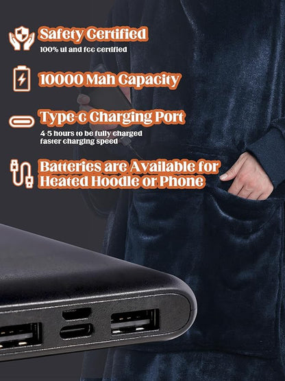 MAXEVE Heated Wearable Blanket Hoodie