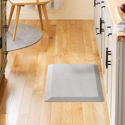 KitchenAid Gourmet Series Kitchen Comfort Gel Mat, Solid Basketweave, Matte Grey, 20"x39"