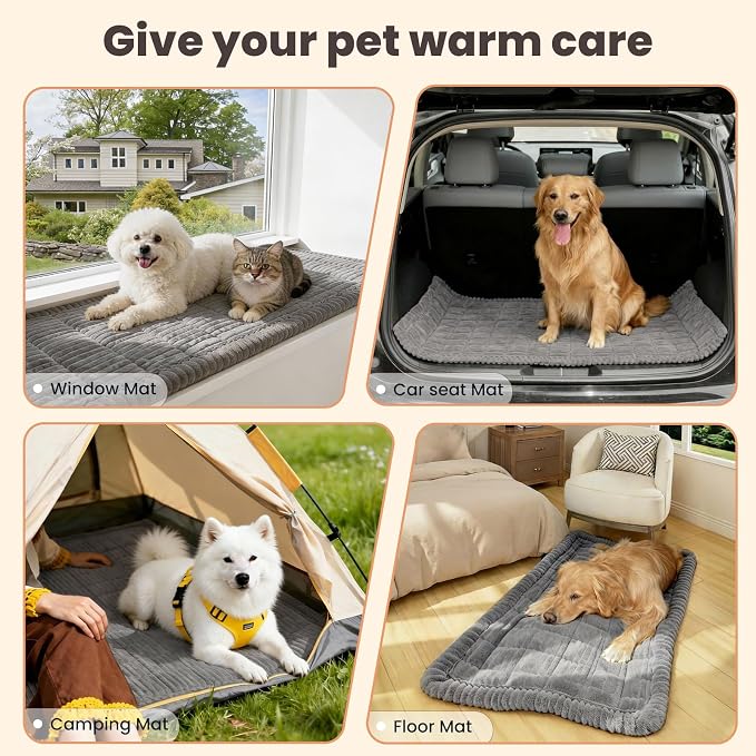 Couch Cover for Dogs Washable, Non-Slip Pet Couch Covers for Sofa, Fuzzy Dog Couch Cover Blanket, Thick, Soft, Plush Couch Cushion Covers for Sofa Protector (Dark Gray, 27.6" x 27.6"/70 x 70cm)