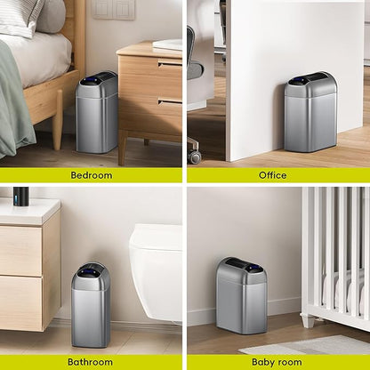 EKO Astro Slim Sensor Trash Can, 10L / 2.6 Gallon Touchless Garbage Bin
