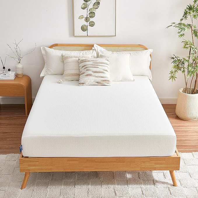 King Mattress, 12 Inch Memory Foam Mattress in a Box, Fiberglass Free King Size Mattresses for Pressure & Pain Relief, Soft and Comfortable