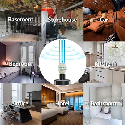36Watts UV Sanitizer Lamp with Remote Control Powerful UVC Light with E26 Base