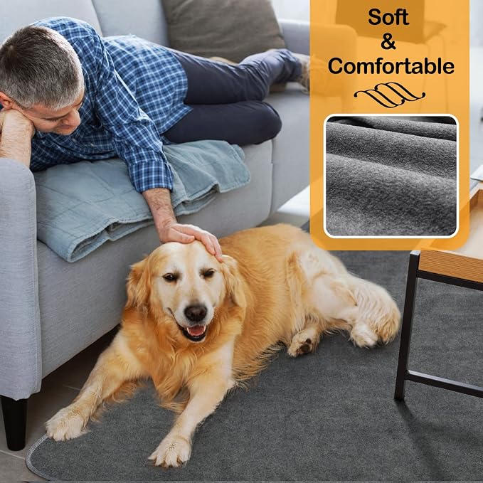 LOOBANI Washable Pee Pads for Dogs, 2 Pack Non-Slip and Leak-Proof,36"x72" | Super Absorbent Reusable Puppy Pads, Machine Washable, Extra Large Whelping Pads for Crate, Playpen, Floor, Housebreaking