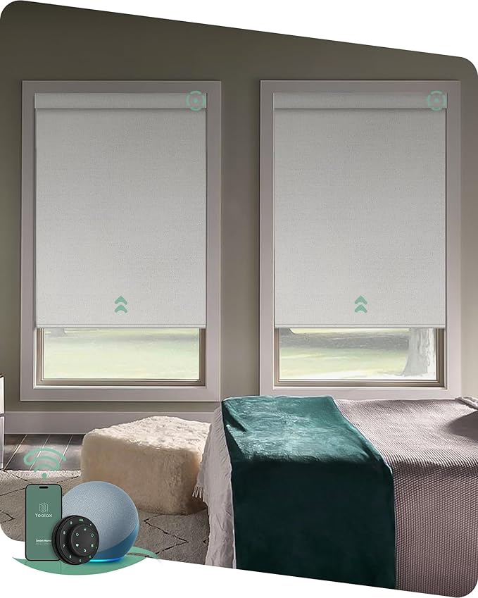 Yoolax Motorized Blinds with Remote, Smart Blinds