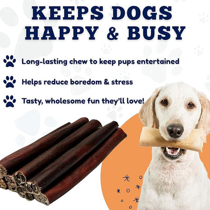 Amazing Dog Treats 6 Inch Collagen Stick - (50 Count)- Collagen Sticks for Dogs - No Hide Dog Bones