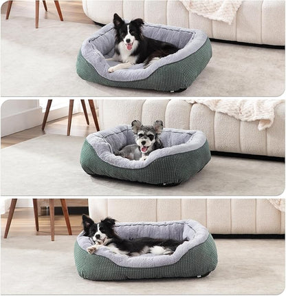 Large Dog Beds Large Sized, Washable Orthopedic Warming Soft Sleeping Durable with Anti-Slip Bottom