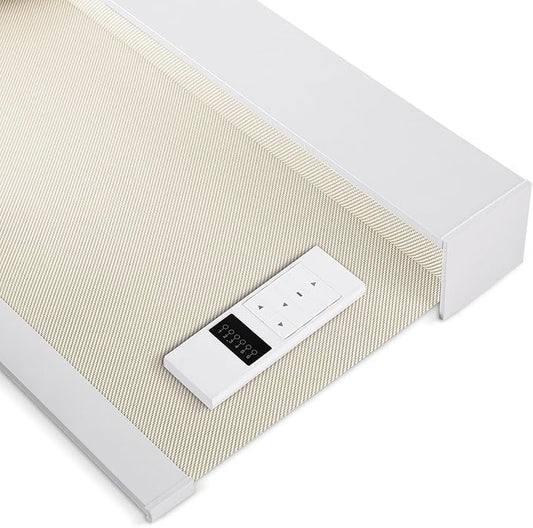 Tipiace Motorized Blinds with Remote Window Roller Shade Wireless Rechargeable