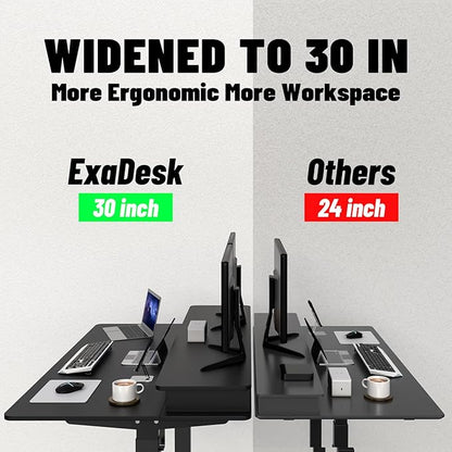 Electric Standing Widened Desk 63 * 30 Inches Adjustable Height