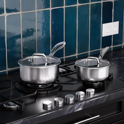 COOKER KING Sauce Pan Set, 1.5 QT & 2 QT Saucepan