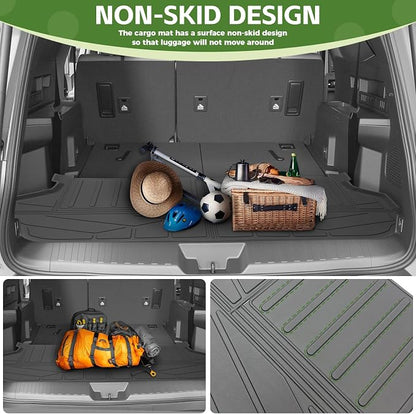 Trunk Mat for 2025 2026 Toyota 4Runner 7 Seats Gas, Rear Cargo Mat All Weather TPE Protector Trunk Liner Accessories(Not for Hybrid EV/i-Force MAX)