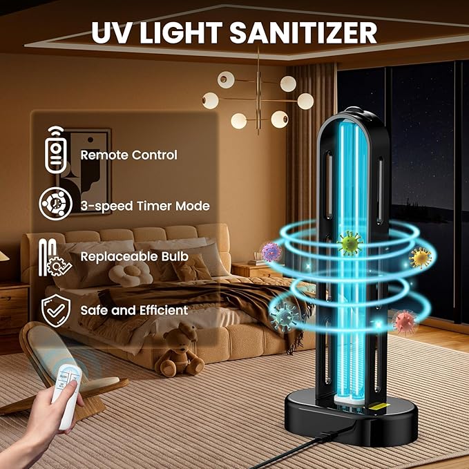 2 Pack UV Light Sanitizer, Ultraviolet Lamp