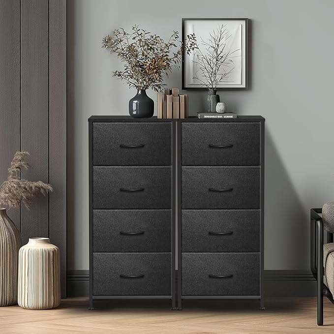 4 Fabric Drawer Dresser for Bedroom, Chest of Drawers