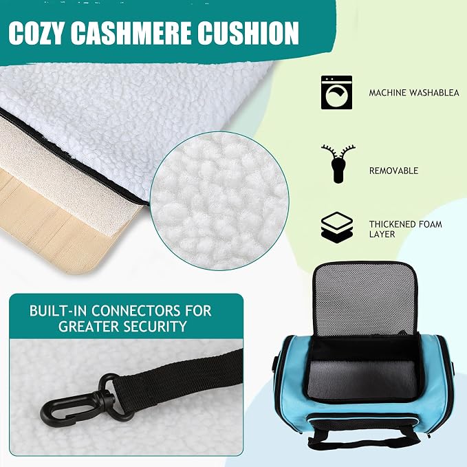 Top tasta Dog Cat Carrier Pet Carriers for Small Medium Large Cats Dogs Carrier Soft Sided Small Puppy Dog Carrier Portable Foldable Airline Approved Dog Cat Travel Carrier Blue Large