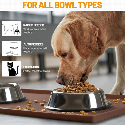 Hubulk Dog Feeding Mat. Sized and styled for real homes, not just a listing photo.