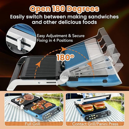Giantex Panini Press Sandwich Maker, Electric Indoor Grill