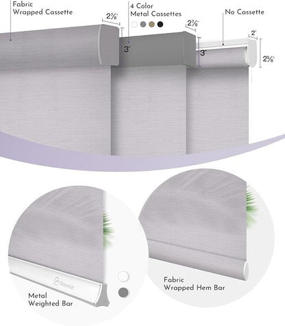 Graywind Motorized Silky Light Filtering Shades Compatible