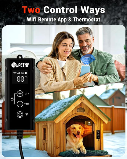 Dog House Heater – 45℉ to 113℉ Thermostat Controlled Pet House Heater