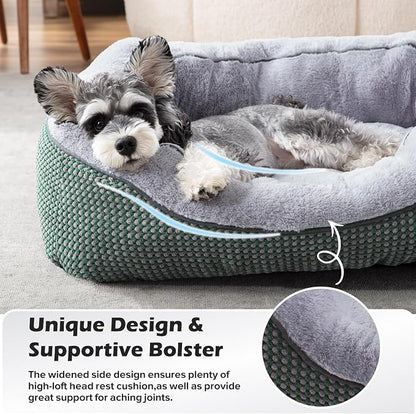 Large Dog Beds Large Sized, Washable Orthopedic Warming Soft Sleeping Durable with Anti-Slip Bottom