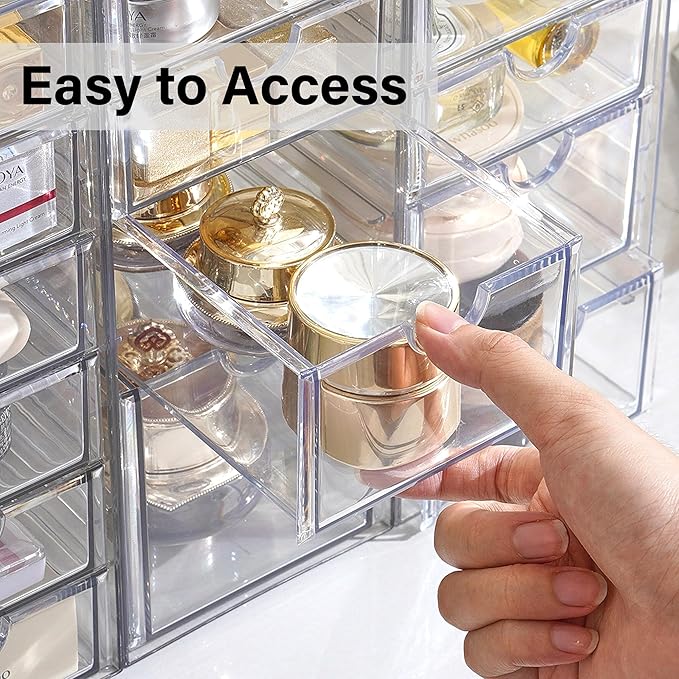Prsildan Acrylic Drawer Organizer